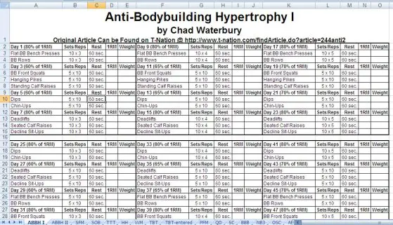 Olympic Weight Lifting Workout Program