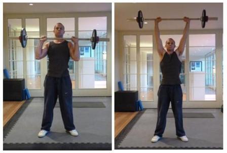 barbell shoulder press